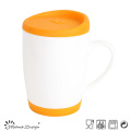 Novo osso China com tampa de silicone Mug